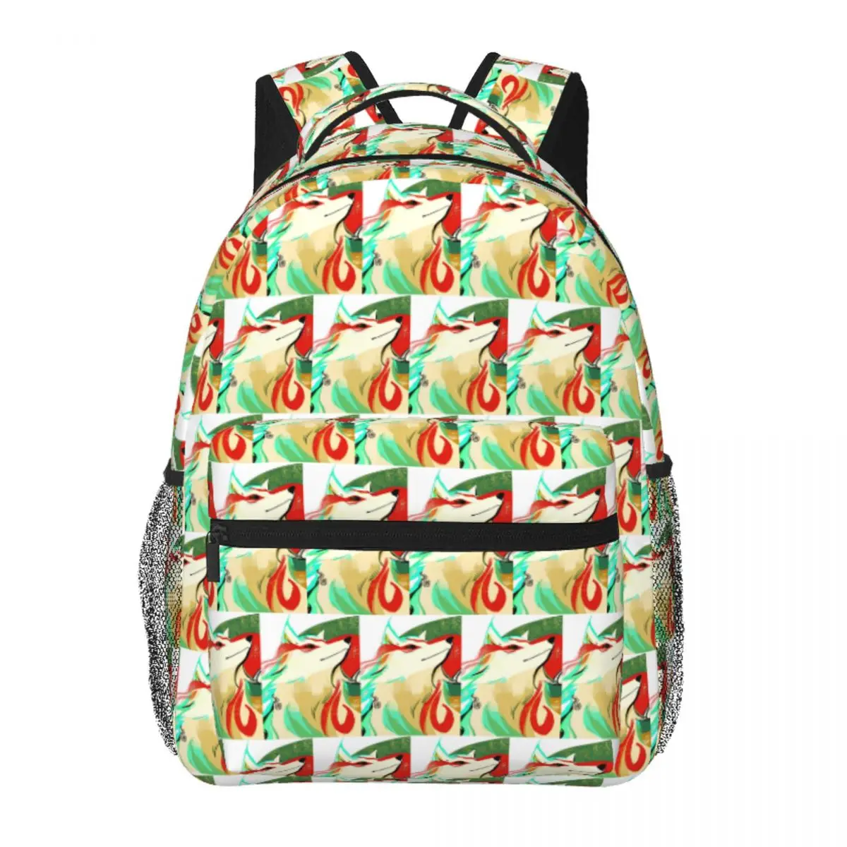 

Amaterasu Backpack Student Boys Girls BookBag Kids School Bag Laptop Shoulder Bags for Men Women
