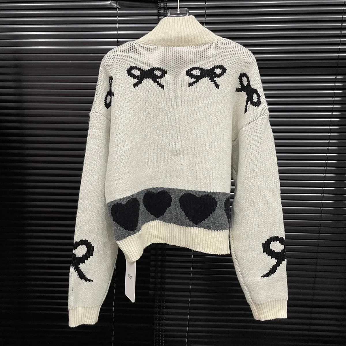 REDDACHiC Cartoon Horn Button Down Cardigan Sweater Women Horn Button Down Ribbon Cat Knitted Jacket Casual Fall Winter Outwear