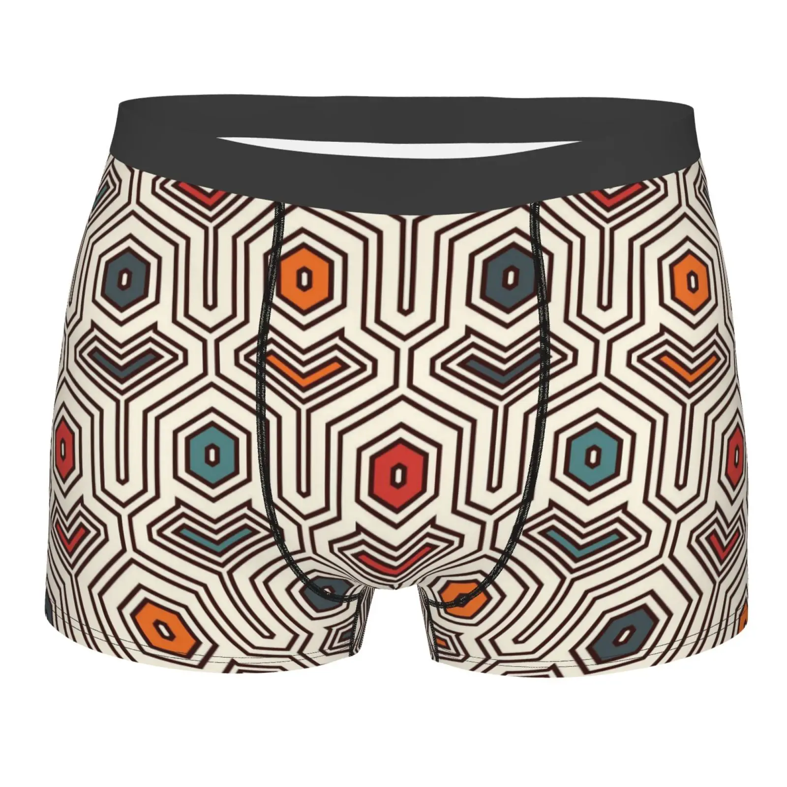 

Мужское нижнее белье с африканским этническим геометрическим узором, боксеры, мужские новые трусы, дышащие мужские трусы с принтом, мужские трусы-боксеры