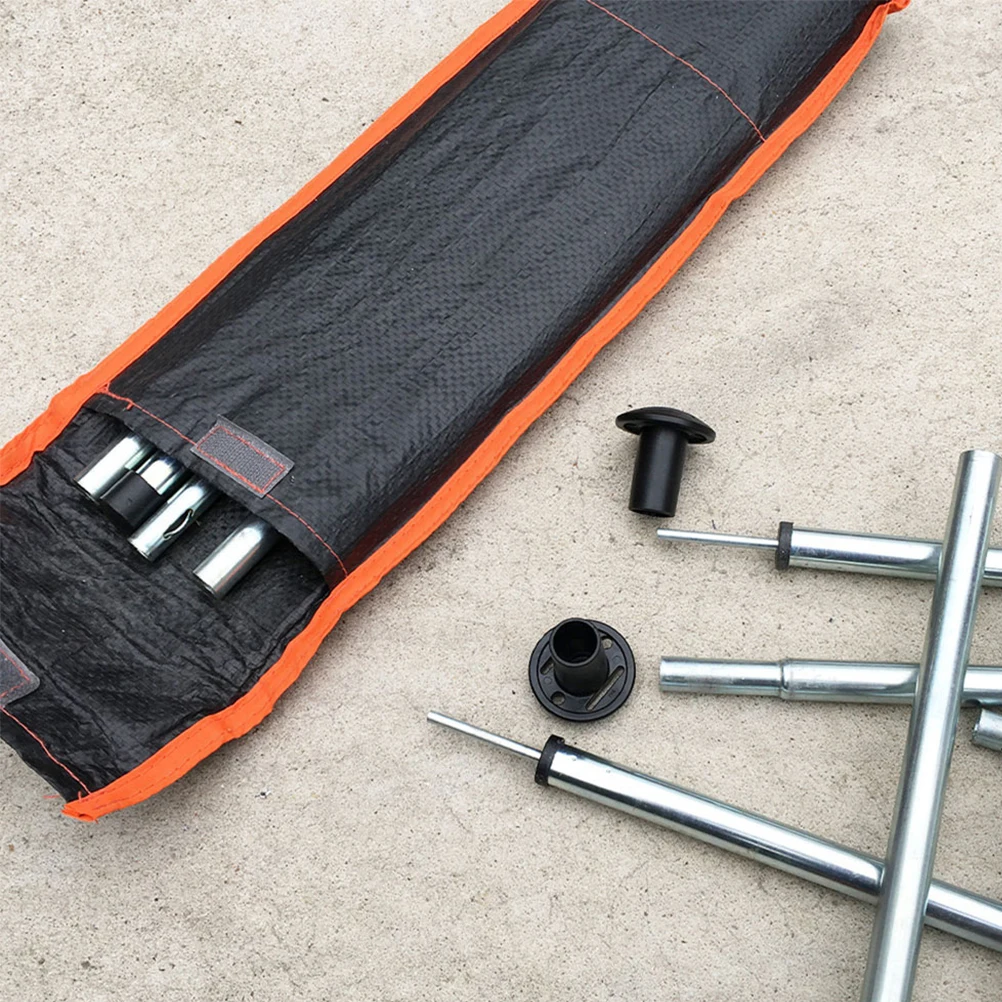 

8 pcs Tent Pole Cap Camping Tarp Poles Accessories Black Pom Boat Cover Support Compact Portable Versatile Use Durability