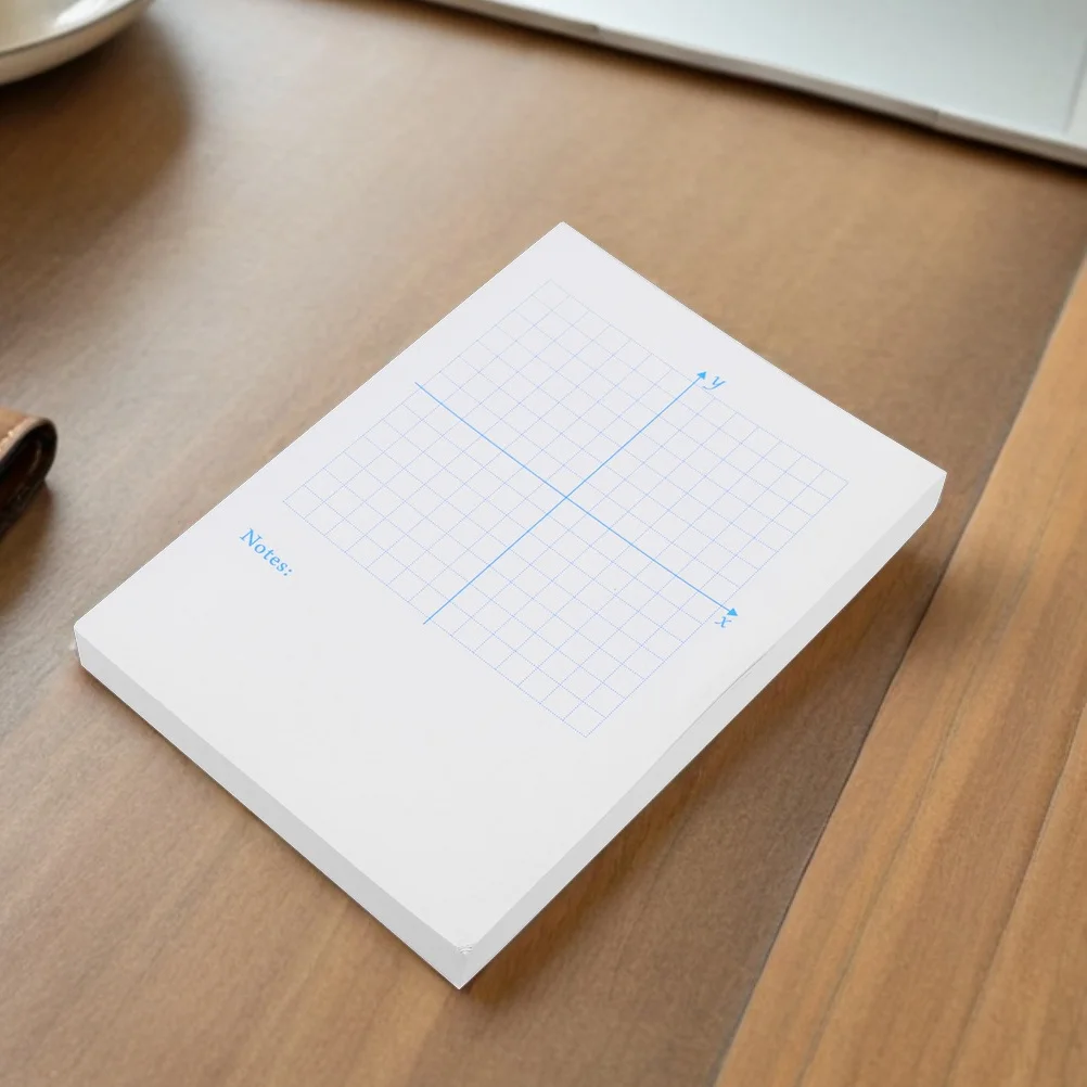 3pcs Math Coordinate Practice Notebook: Perforated Graph Paper Pad Letter Size For Xy System Learning, Grid Notebooks For