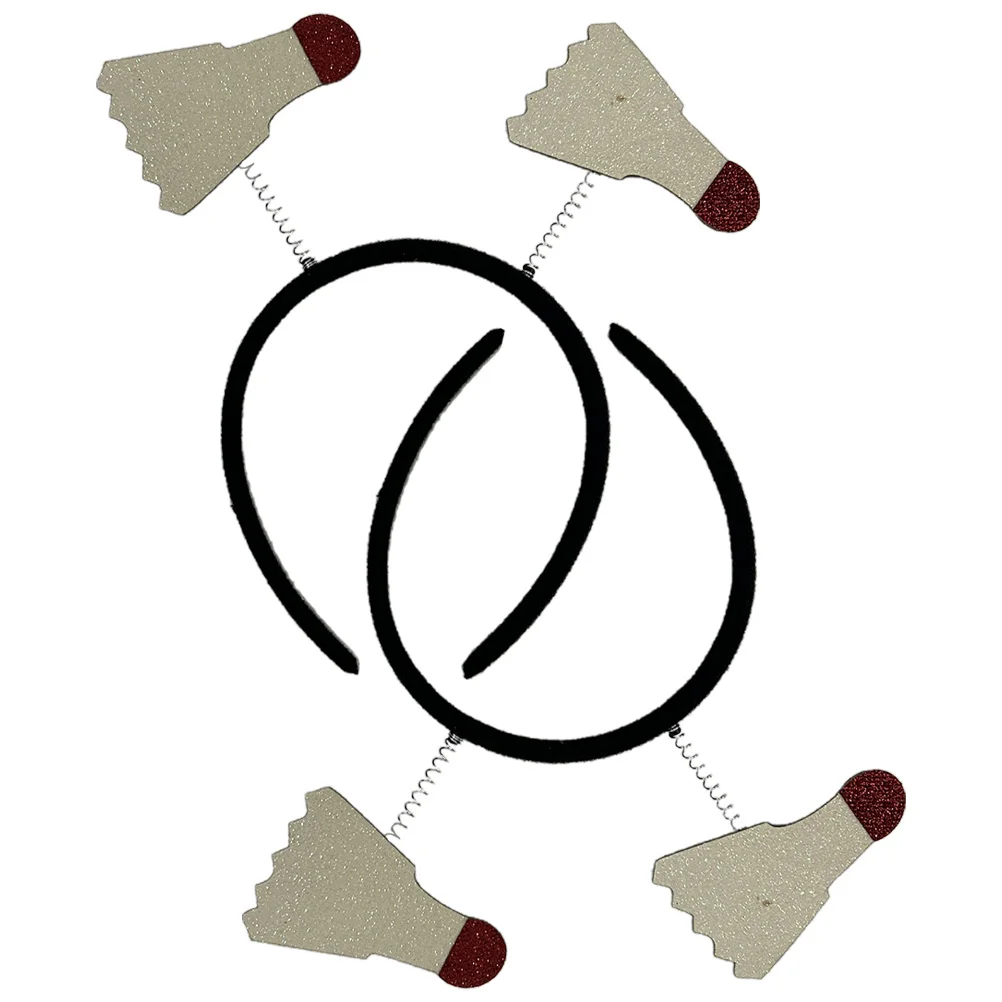 2 قطعة الرياضة تحت عنوان الريشة عقال حفلة الشعر الأطواق عدم الانزلاق مريحة الإبداعية إكسسوارات الشعر للاستخدام مرحلة الحفلات الرياضية #3