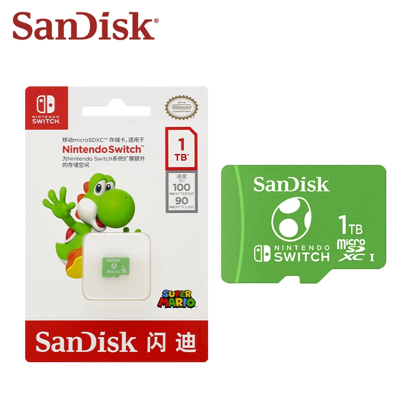 Original SanDisk microSDXC Card for Nintendo Switch 1TB 512GB