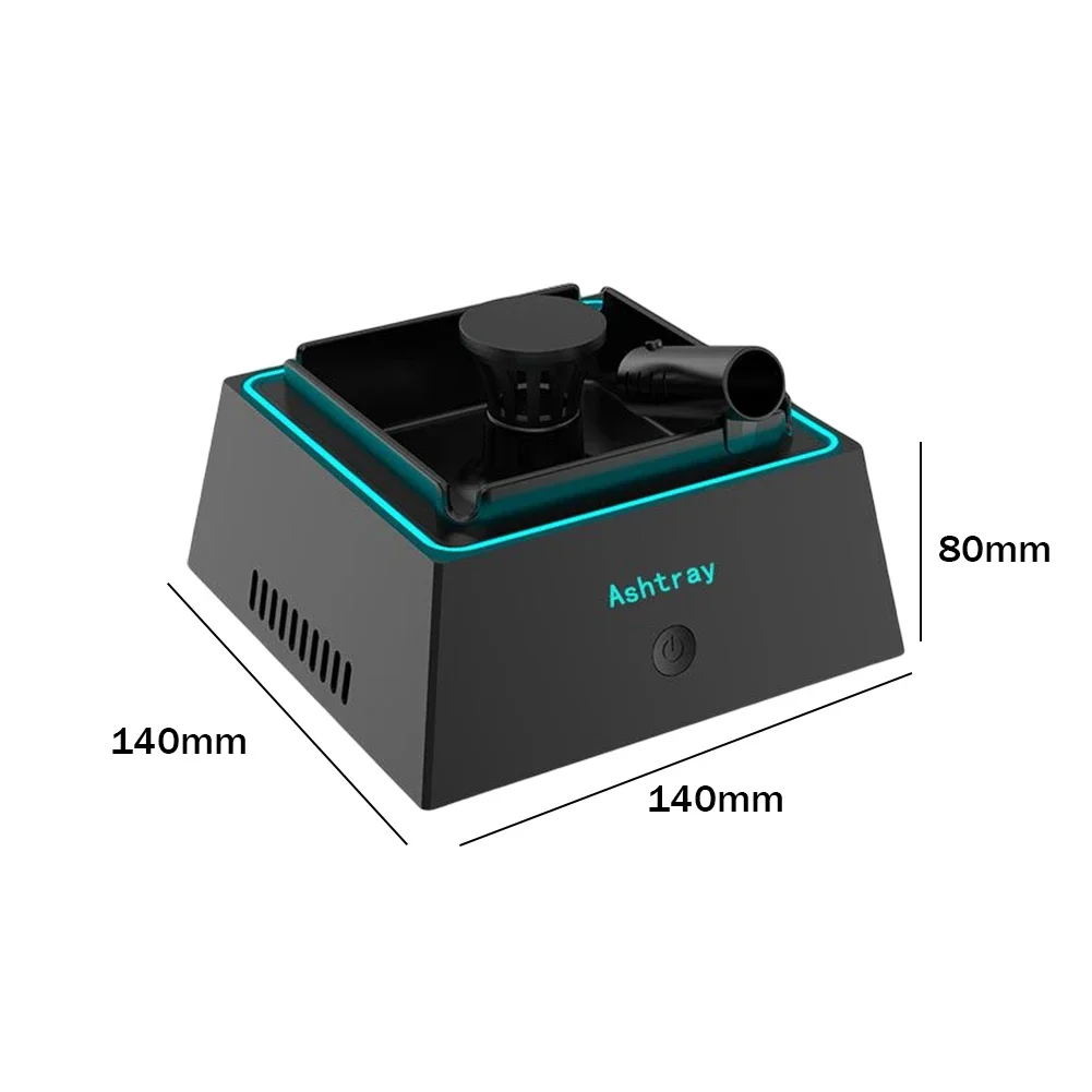 1200mAh Ashtray Air Purifier for Filtering Ash Tray Second-Hand Smoke From Cigarettes Remove Odor with Light Smoking Accessories