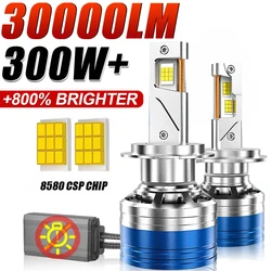 H7 H4 H11 LED Headlight High Power 8580 CSP Canbus 9005 HB3 9006 HB4 Turbo Lamp 6000K 30000LM for Car 12V 24V Auto Lamp Bulb