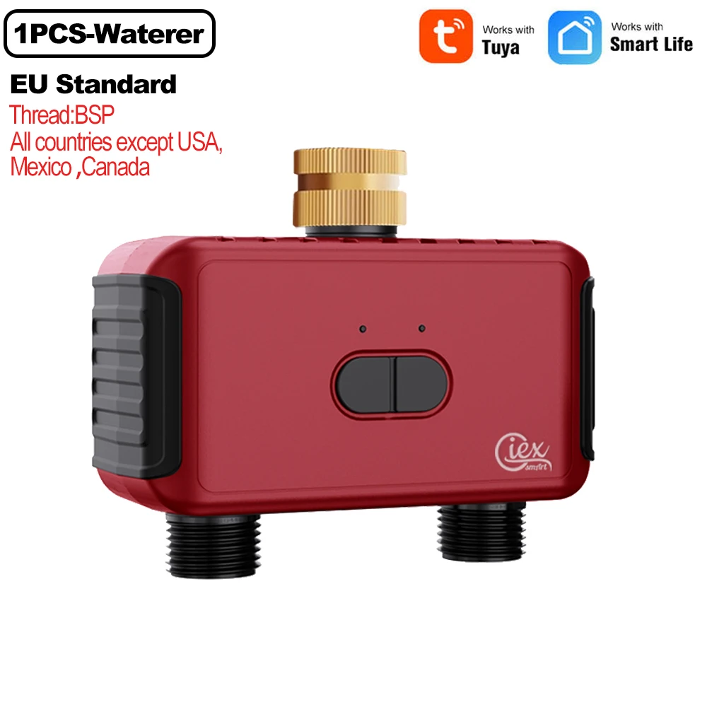 WIFI ZIGBEE Smart 2-zone besproeiingstimer Tuin Automatisch irrigatiesysteem Drip Sprinkler Controller Klep Smart Life Tuya