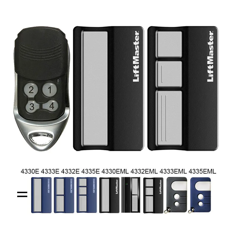 10PCS LiftMaster Remote Control 4330E 4333E 4332E 4335E Chamberlain 4330EML 4335EML Garage Door Control Garage Remote Control