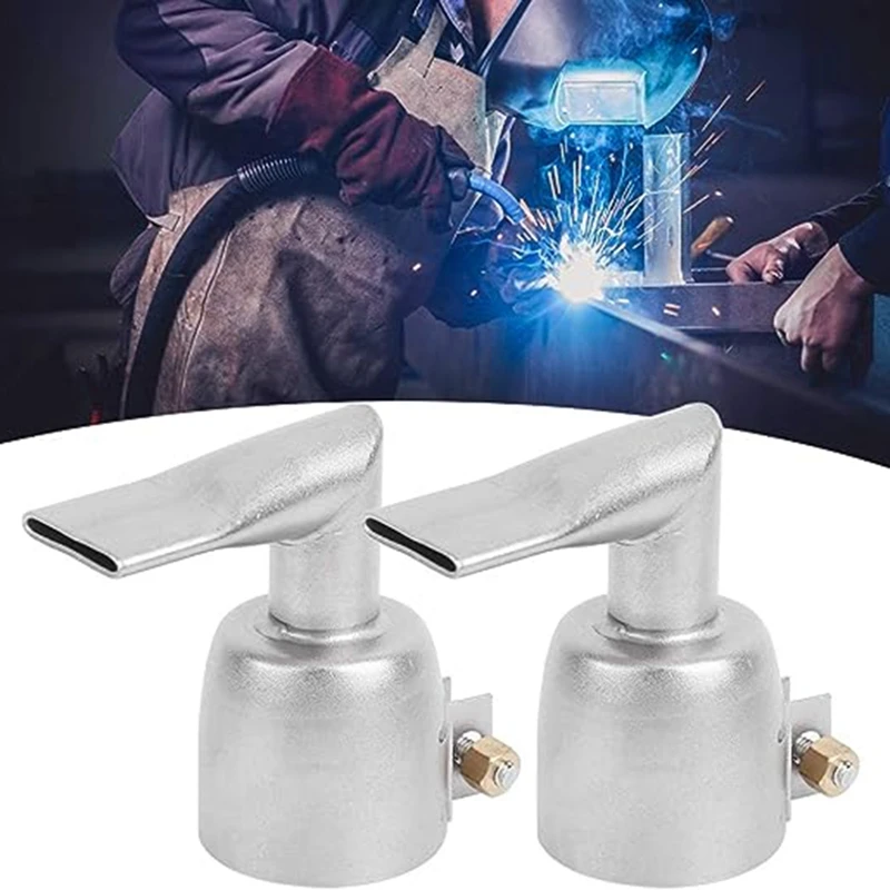 90 Degree Flat Welding Nozzle Hot Air Nozzle Welding Machine Outlet Replacement Stainless Steel Round Welding Nozzle