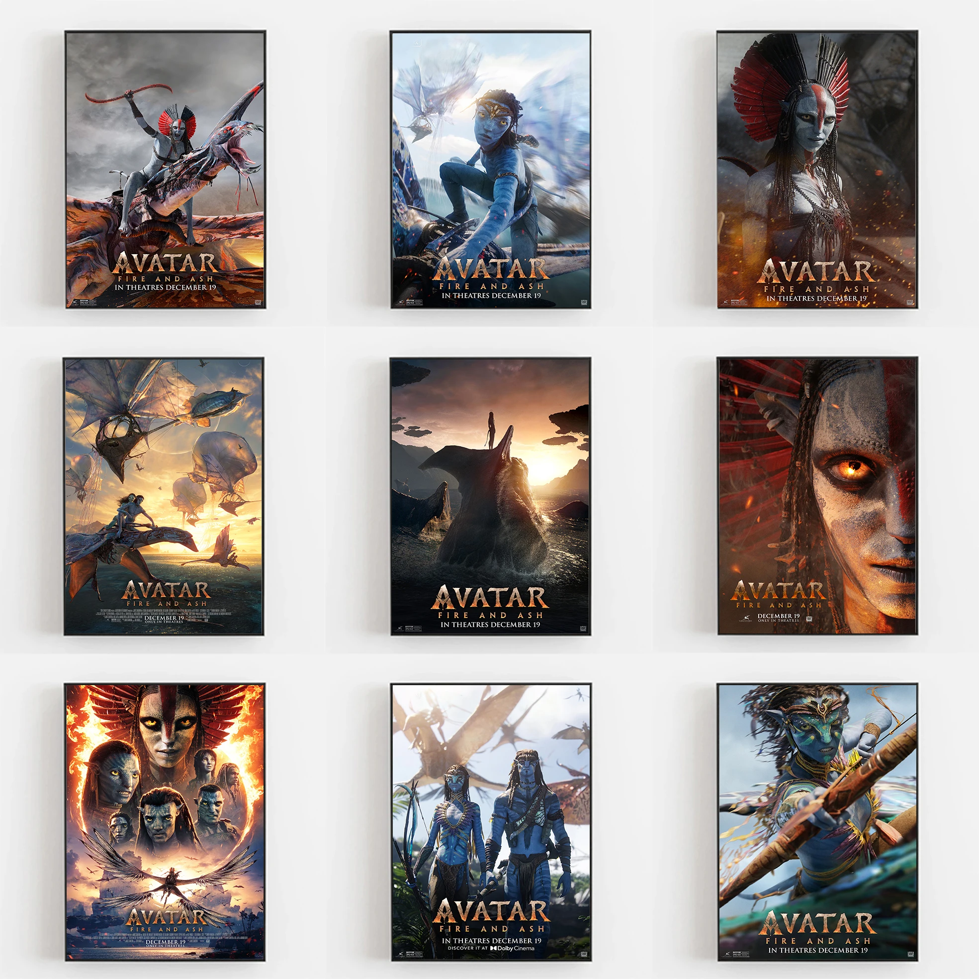 

New 2025 Avatar Movie Poster Canvas Wall Art Stunning Sci-Fi Home Decor Piece Unique Poster Home Decor Wall Art for Movie Fans