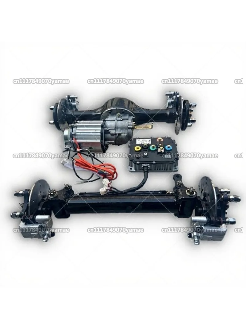 Electric four-wheel disc  rear axle assembly, unmanned chassis kit, drive communication protocol controller