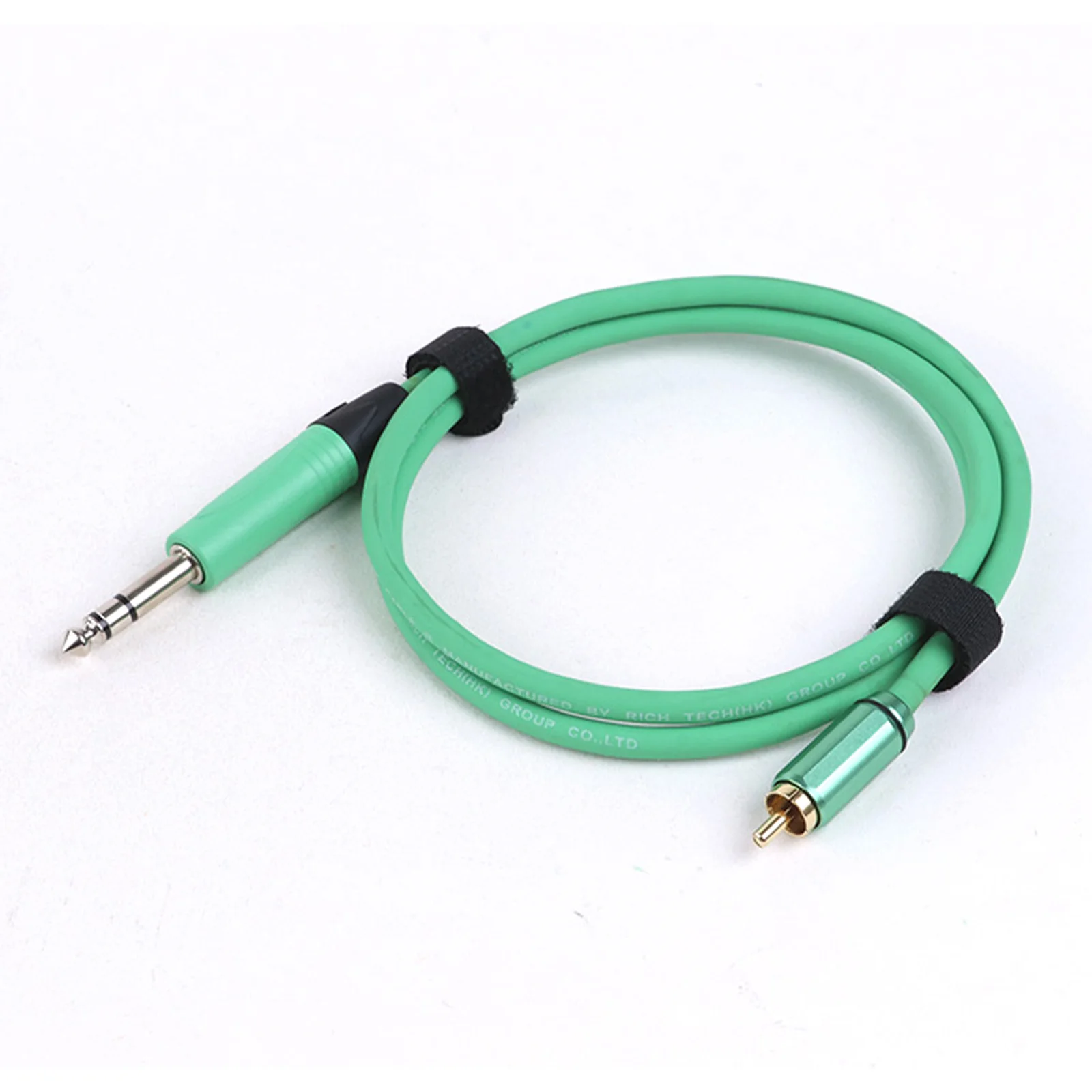 RCA To 1/4 Inch TS/TRS Audio Cable 6.5MM Mono/Stereo To RCA  Audio Interconnect Colorful Cable for Speaker Mixer Amplifier TV