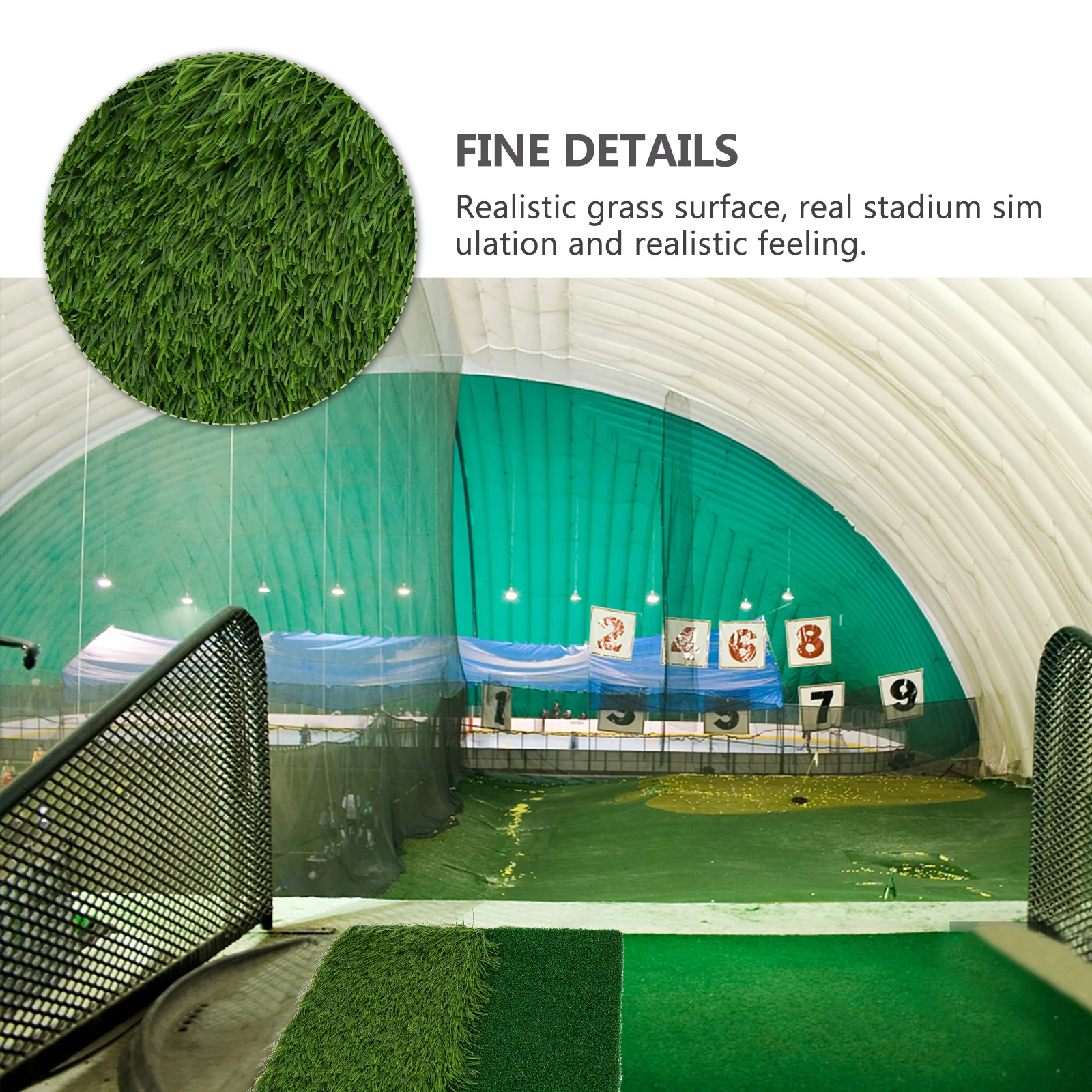 بساط ممارسة الجولف قابل للطي ومحمول مع قاعدة غير قابلة للانزلاق مثالية لممارسة وضع التقطيع والقيادة #3