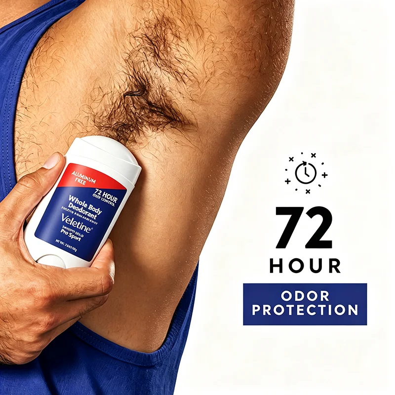 Men Deodorant Stick, 72H Long Lasting Sport Scent, Underarm Odor Control