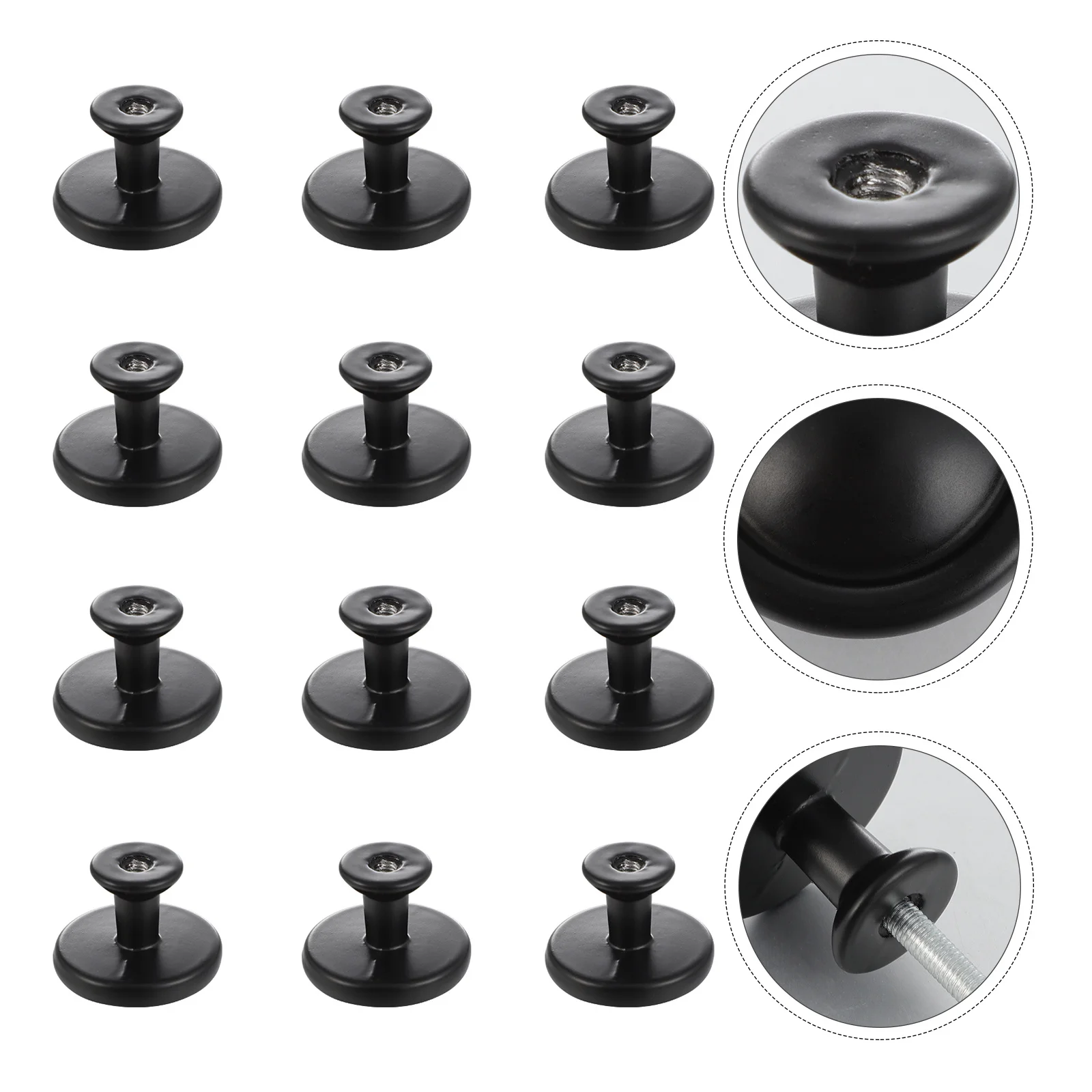 

12Pcs Aluminum Cabinet Knobs Small Durable Drawer Handles for Wardrobes Dressers Cupboards Multi-Functional European Style