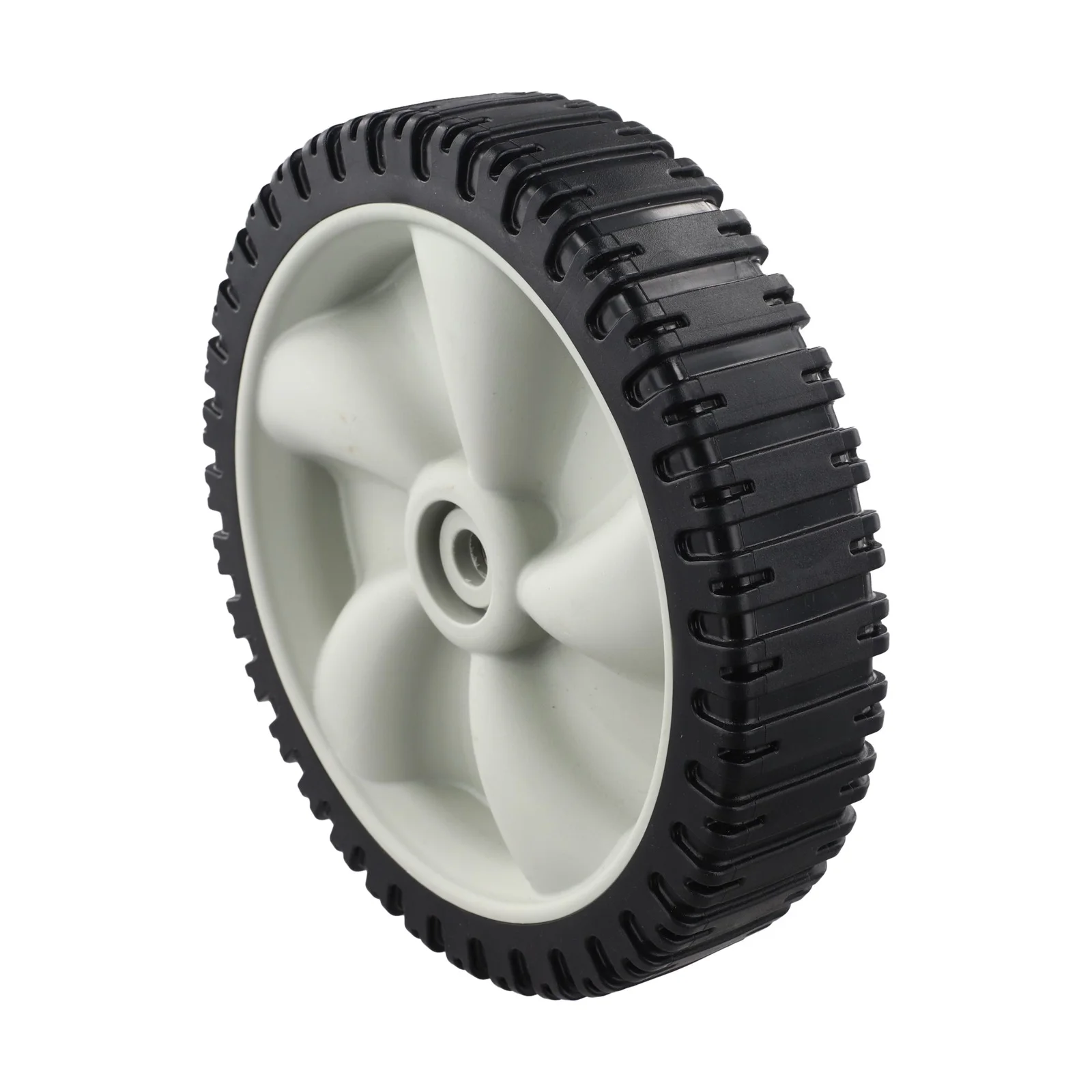 Lawn Mower Parts 8 Inch Mower Wheels Lawn Mowing Yard Work Enhanced Traction Design Lawn Mower Center Hole 1 2