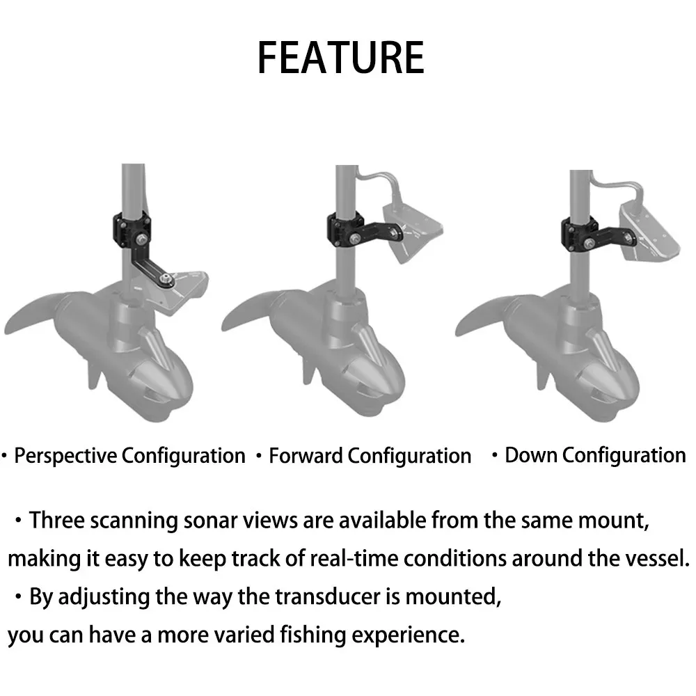 010-12970-00 Perspective Transducer Mode Mount Compatible with Panoptix Livescope LVS32 Perspective Mode Transducer Mount