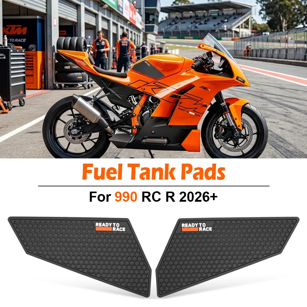 For KTM 990 RC R 2026 990RCR 990 RCR Track 2026 Motorcycle Fuel Tank Pad Side Knee Sticker Protector Tank Traction Slip Pads