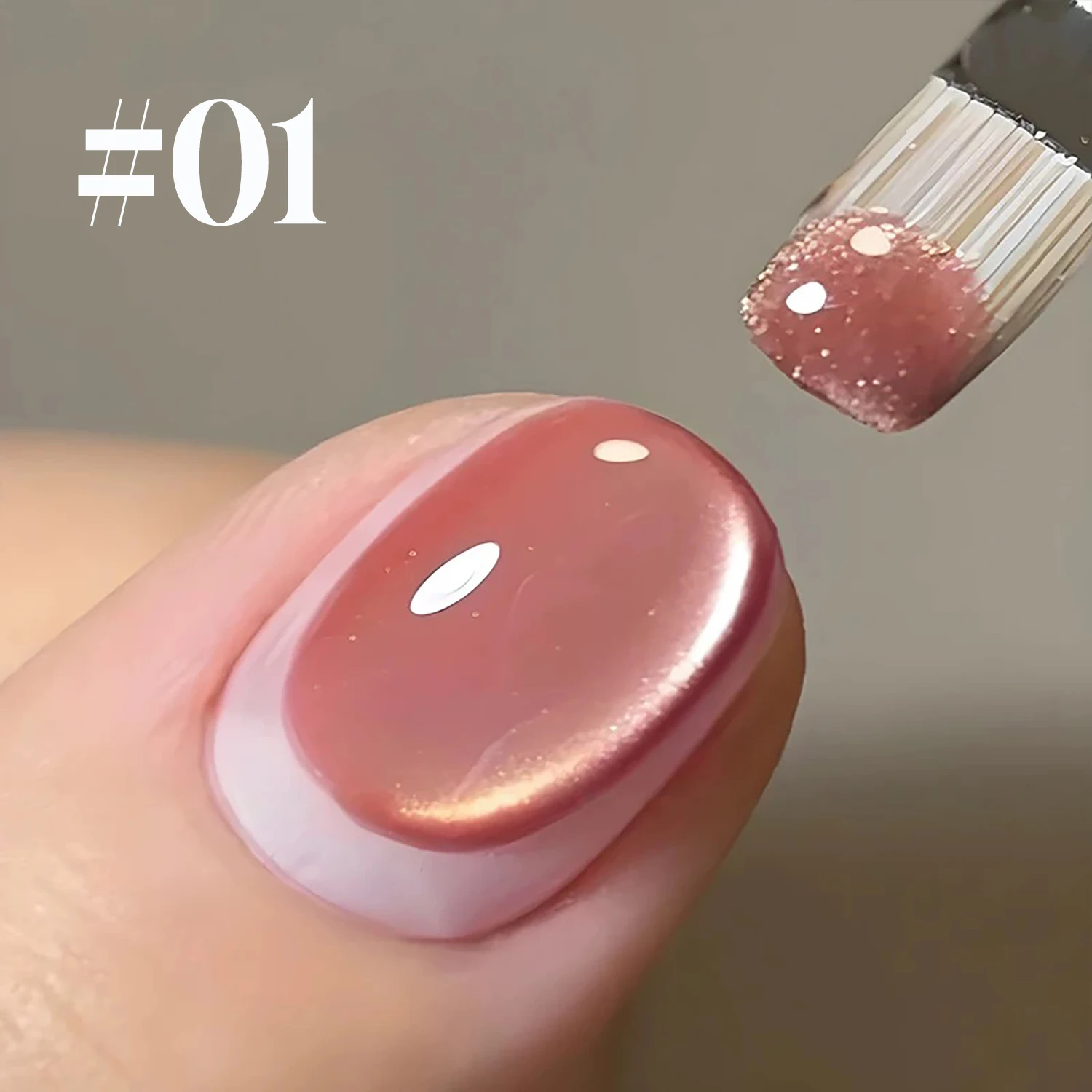 1-12szt ZH Wiosna/Lato Bestseller Fantastyczny Ocean Bubble Cat Eye Szklane koraliki Żelowy lakier do paznokci Różowe paznokcie Zielony Niebieski Materiały do paznokci