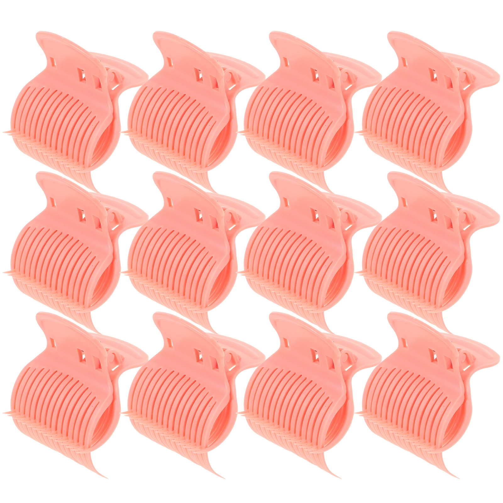 

12pcs Heat Insulation Clips Salon Styling Perm Hair Care Roller Jaw Clamps Hot Curler Securing Plastic Modeling Accessories