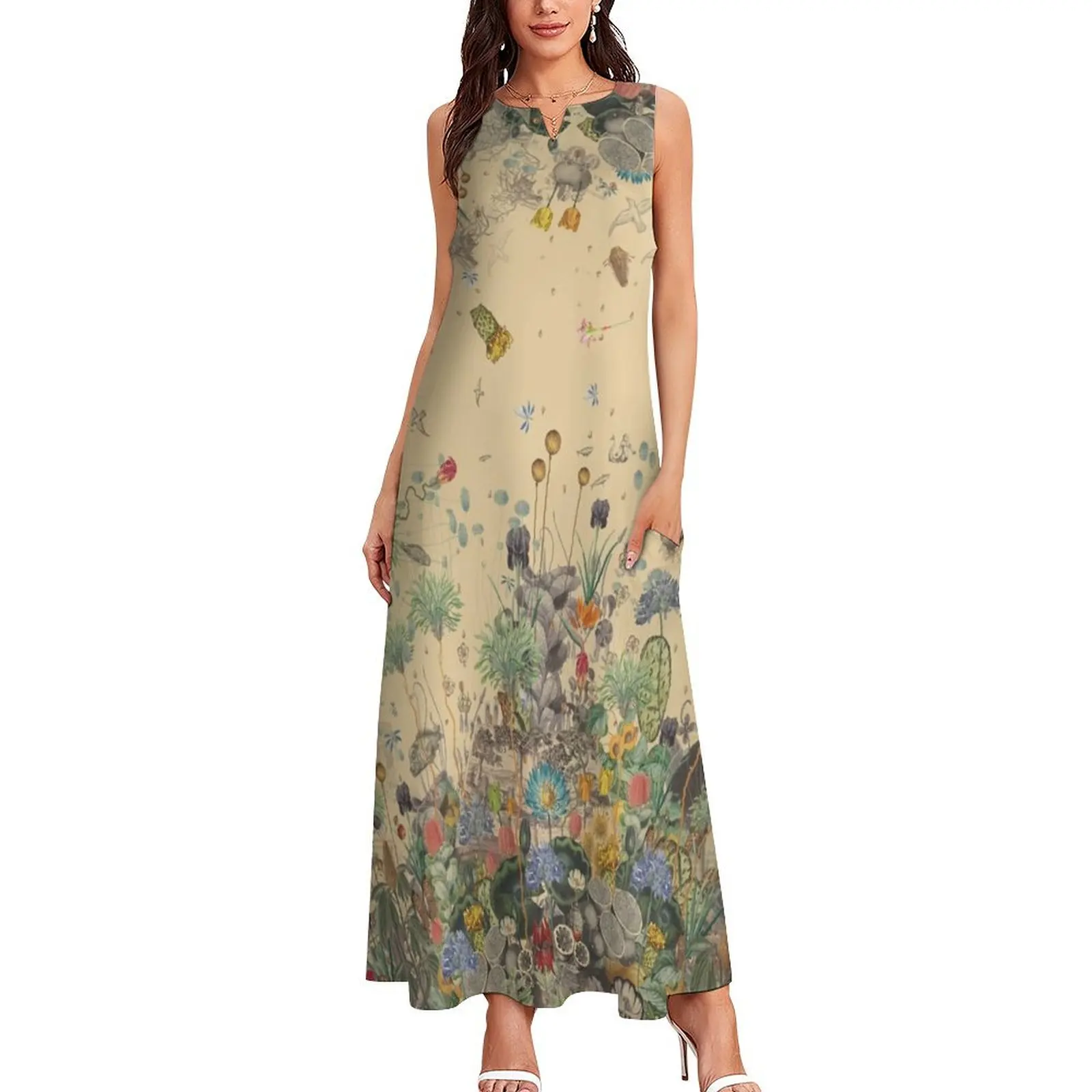 Garden Surround Long Dress dress women summer Women long dress Aesthetic clothing long women summer