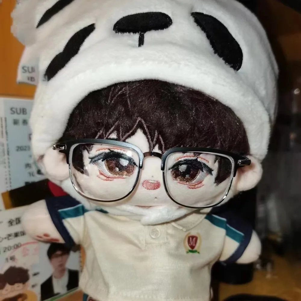 

Miniature Rectangle Metal Glasses 8.5cm Multi Color For Glasses Toys Film Shooting Props Idol Dolls
