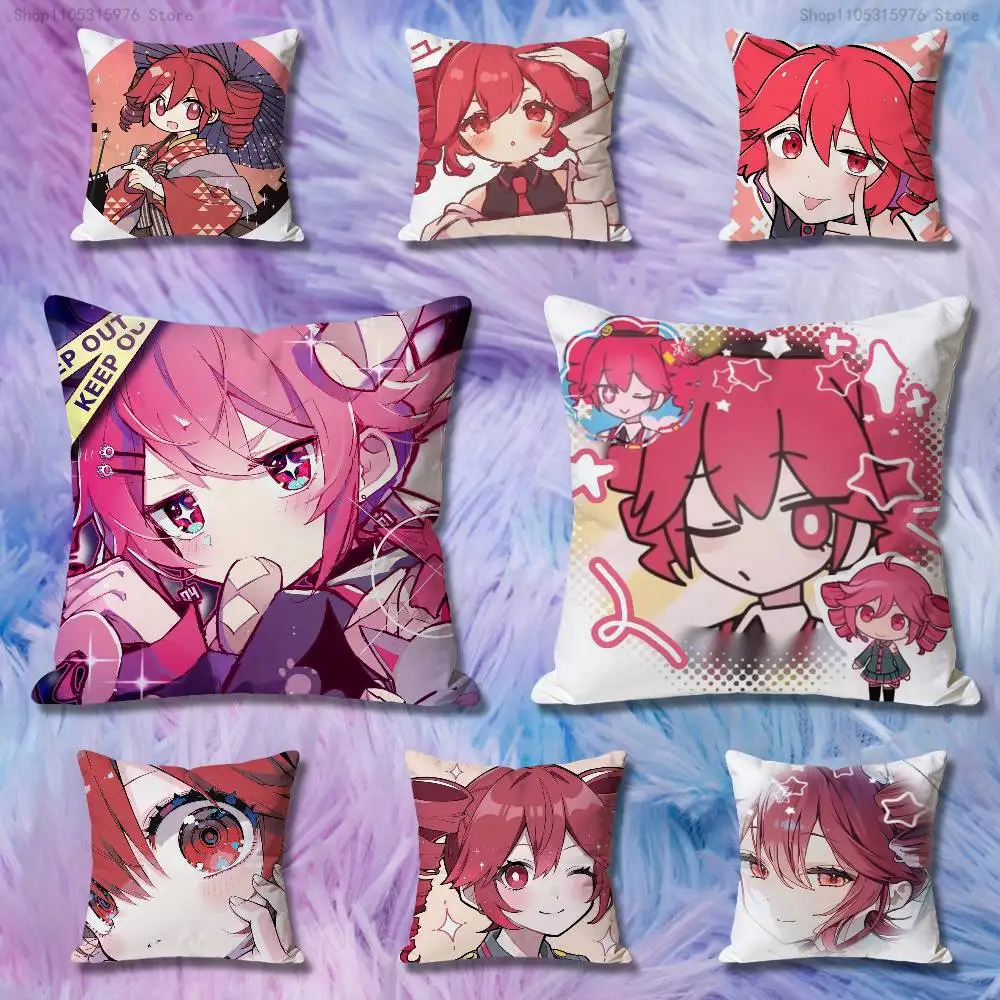

K-Kasane Cute T-Teto Anime Celebrity Merchandise All-Match Printed Pillow Case Sofa Car Office Room Decoration Protector