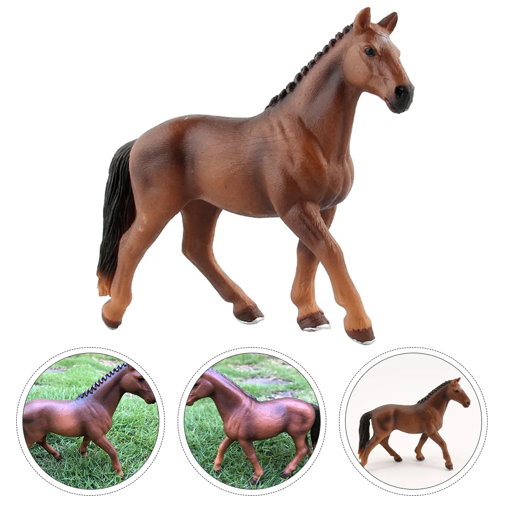 

Hannover Horse Model Figurine Barn Animals Kids Plaything Simulated Decor Indoor Child