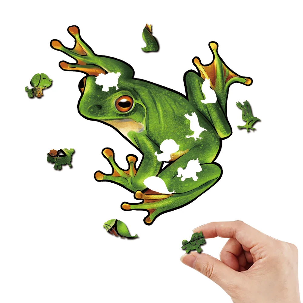 개구리 나무 퍼즐 맞춤형 3D 퍼즐 성인 어린이 선물 교육 어린이 장난감 게임