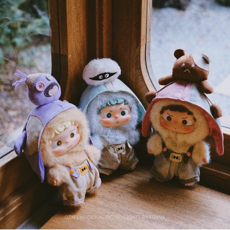 

New In-Stock Black Toy Ozai Emotional Signal Light Plush Blind Box Trendy Toy Cute Figurine Festival Birthday Gift