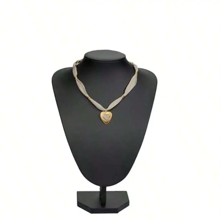 Bandana Necklace For Women With Heart Pendant Boho Scarf Choker Style