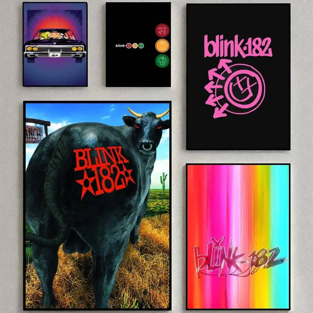 1pc BLINK-182 One More Time Poster High Quality Print Waterproof Wall Art Sticker For Bar Living Room Decor Gift