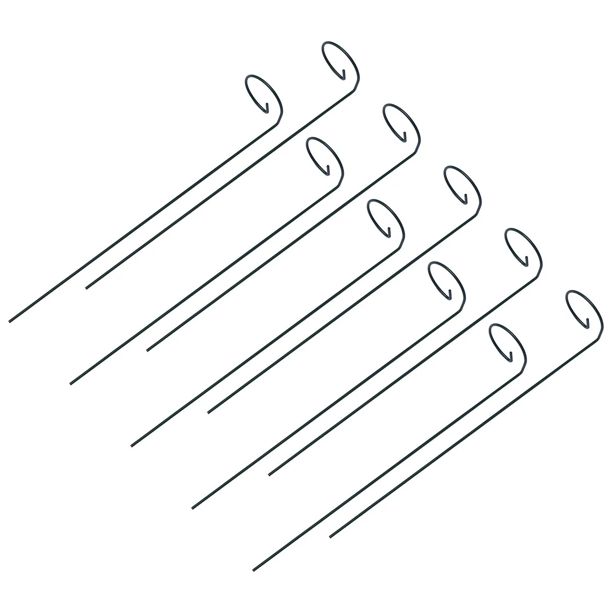 10Pcs Plant Climbing Frame Iron Wire Sturdy Vertical Support Tomato Pepper Vegetable Plant Stand Metal Gardening Tools 16 Inch