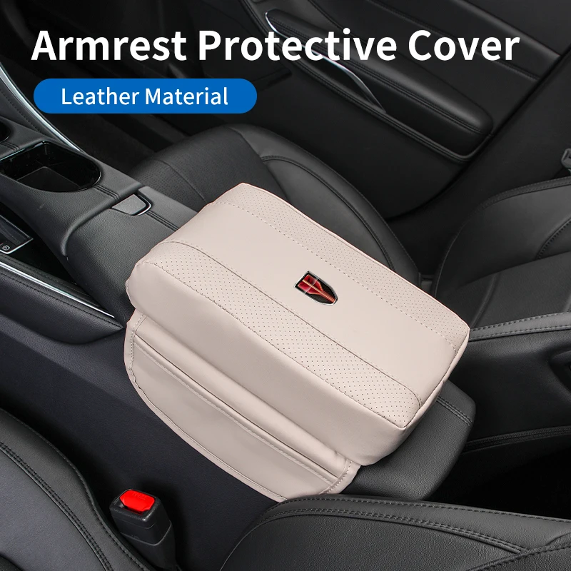 Car Armrest Box Booster Pad Central Armrest Box Storage Pocket Elbow Support For Hongqi H5 H6 H7 H9 E-QM5 HS3 HS5 HS6 HS7 E-HS9