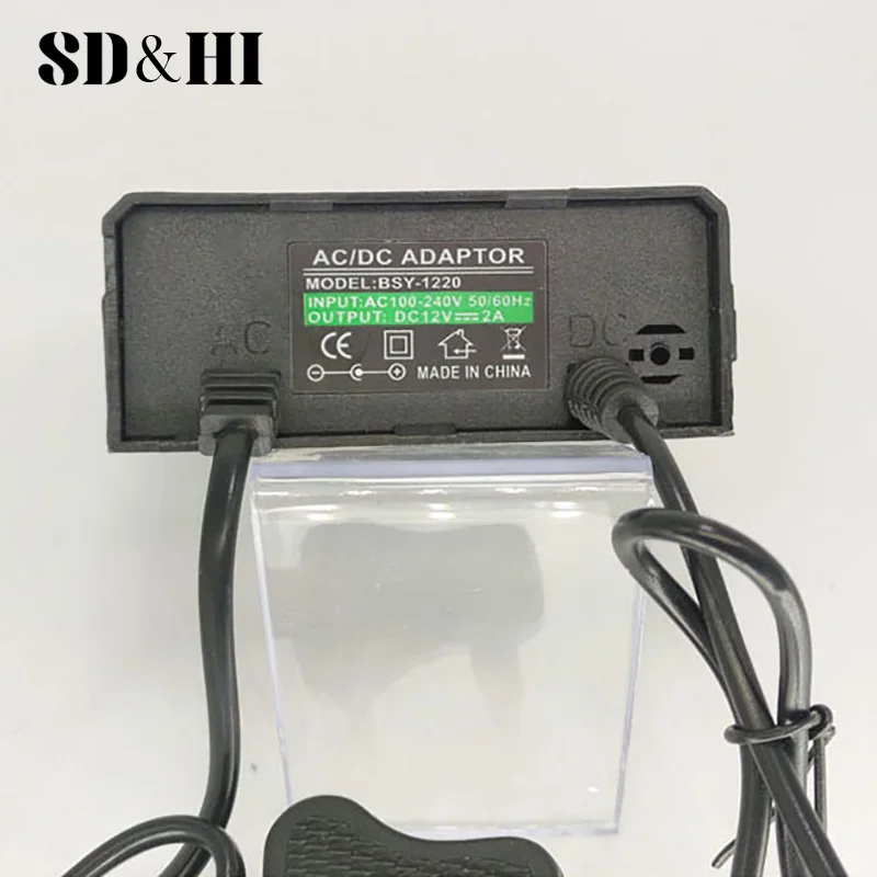 Power Supply 12V 2A CCTV Camera Power Adapter Waterproof EU US Plug Adapter 2.1 X 5.5mm For Monitor CCTV Camera Charger