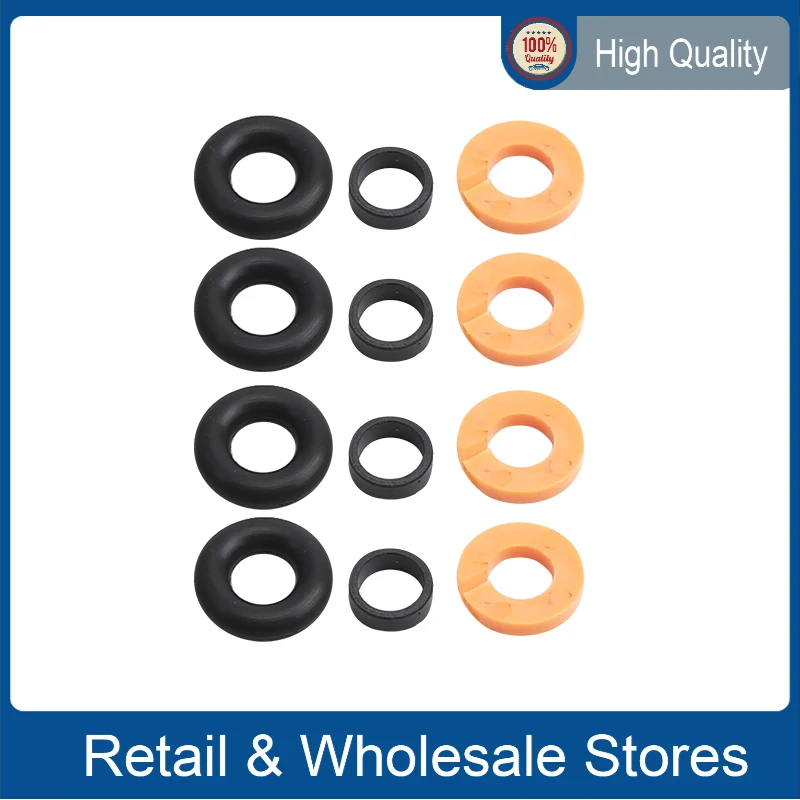 

4set Fuel Injector Repair Seal Kit 06L998907 for 2.0T A6 C8 2019-2025 A4 17-25 Q5 2018-2025 Touareg 2018-2025 06L 998 907
