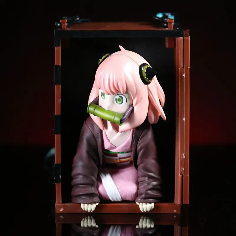 

21 см аниме Spy×Family Anya, повседневная демонислойная кукла Камадо-Незко, модель ручной работы, милый мультфильм, красивая девушка, украшения, игрушка в подарок