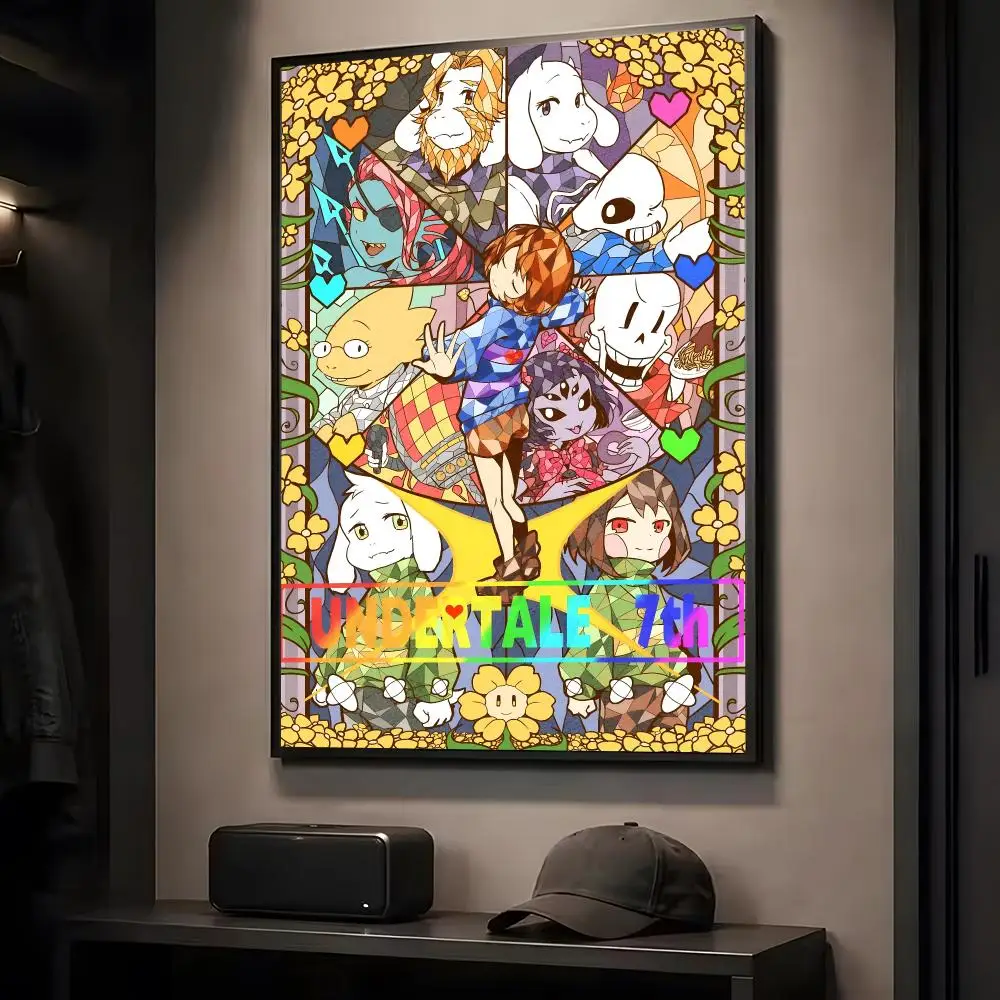 Game Undertale Painting Calligraphy HD Art Wall Room Decor Home Waterproof Home Living Bar Decorative Paintings