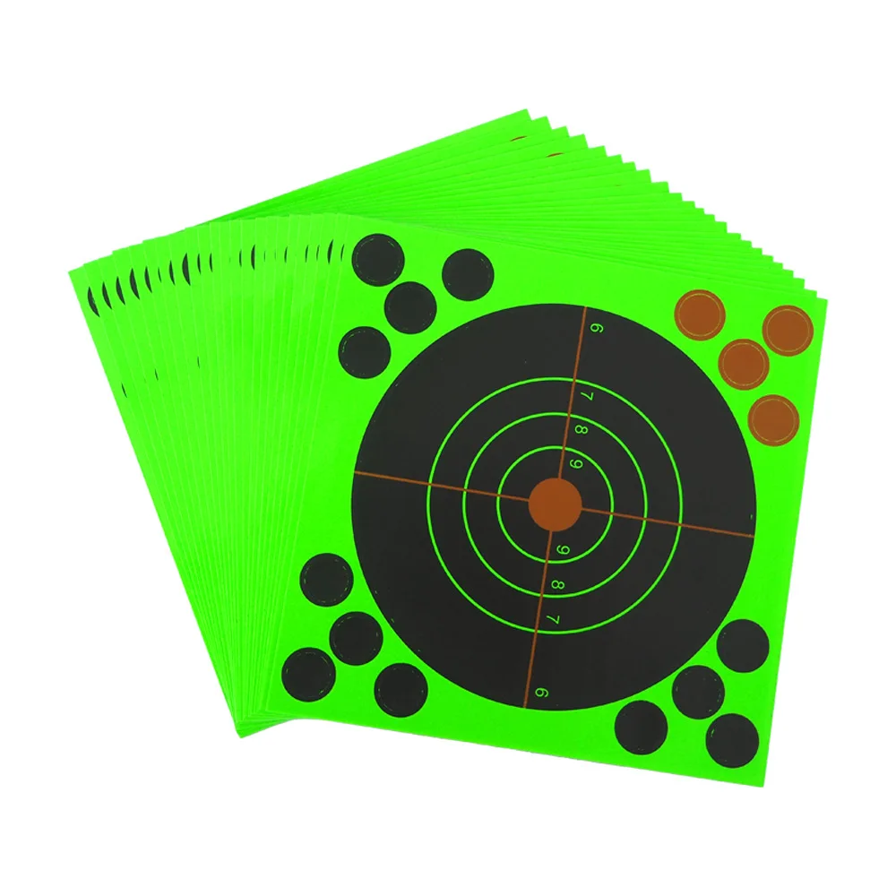 Target Shooting 17 X 17CM Splash Flower Target 8-Inch Adhesive Reactivity Shoot Target Aim for Gun / Rifle / Pistol Binders