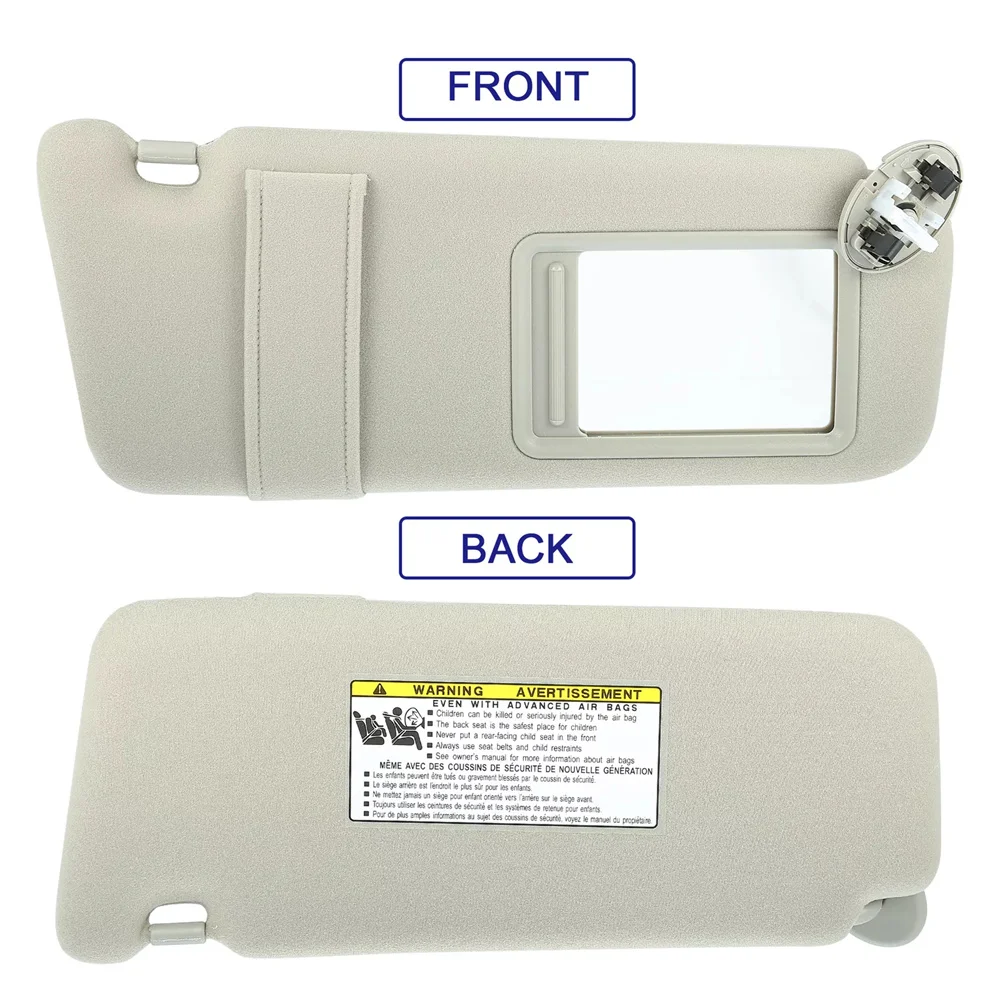 Sun Visor With Light For Toyota Camry 2007-2011 74320-06800-B0 74310-06770-B0 Left Right Driver Passenger Side Sunvisor Sunshade