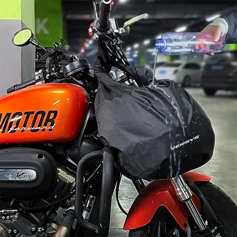 Bolsa portátil para casco de motocicleta, bolsa impermeable con bloqueo de contraseña, gran capacidad, para Kawasaki Versys 650, 300, 300X, 1000, X300, 2015-2022