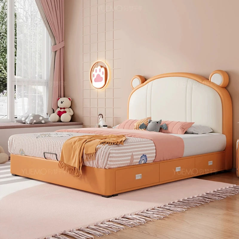 Animal Shape Childrens Bed Girls Modern Comferter Queen Bed Princess Loft Camas De Dormitorio Bedroom Set