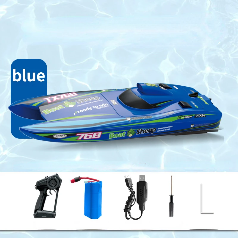 RC Jet Speedboat Model Full-size Water-cooled Catamaran Brushless Motor Navigation Model Competition Boy Toy Gift