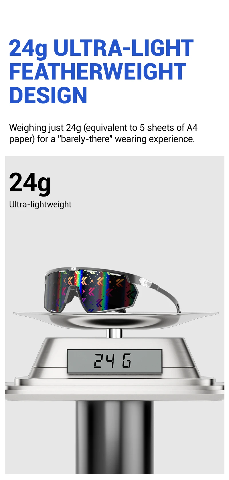 Kapvoe Fahrradbrille aus echtem Carbon, Sonnenbrille für Herren, leicht, photochrom, UV400, MTB, Fahrrad, Sportbrille – Detail 6