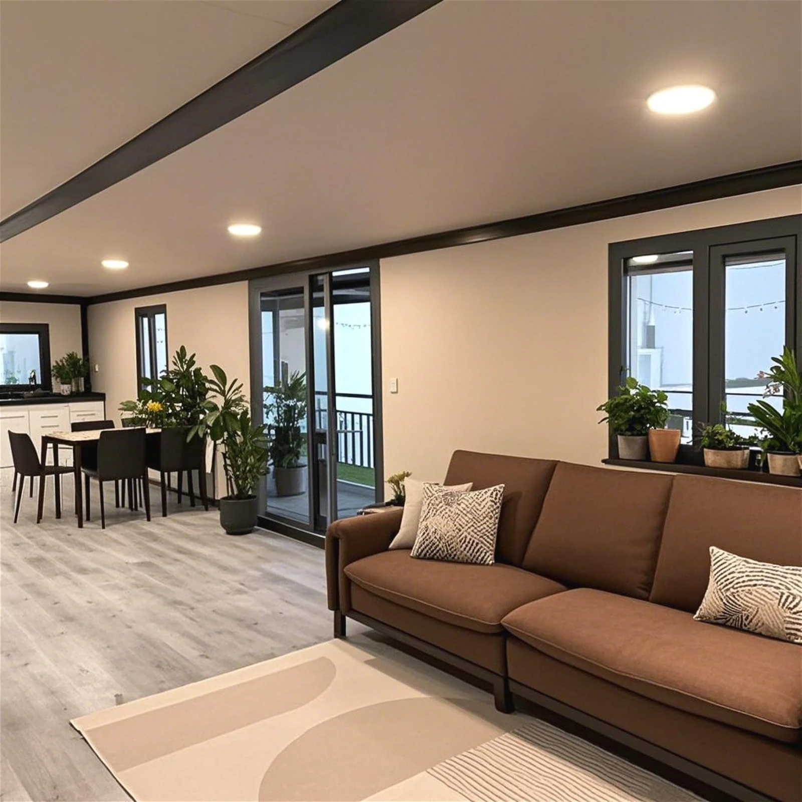 40FT حاوية جاهزة للمنزل 2-5 غرفة نوم وحدات جاهزة منزل صغير قابل للطي حاوية قابلة للتوسيع مع مطبخ الحمام