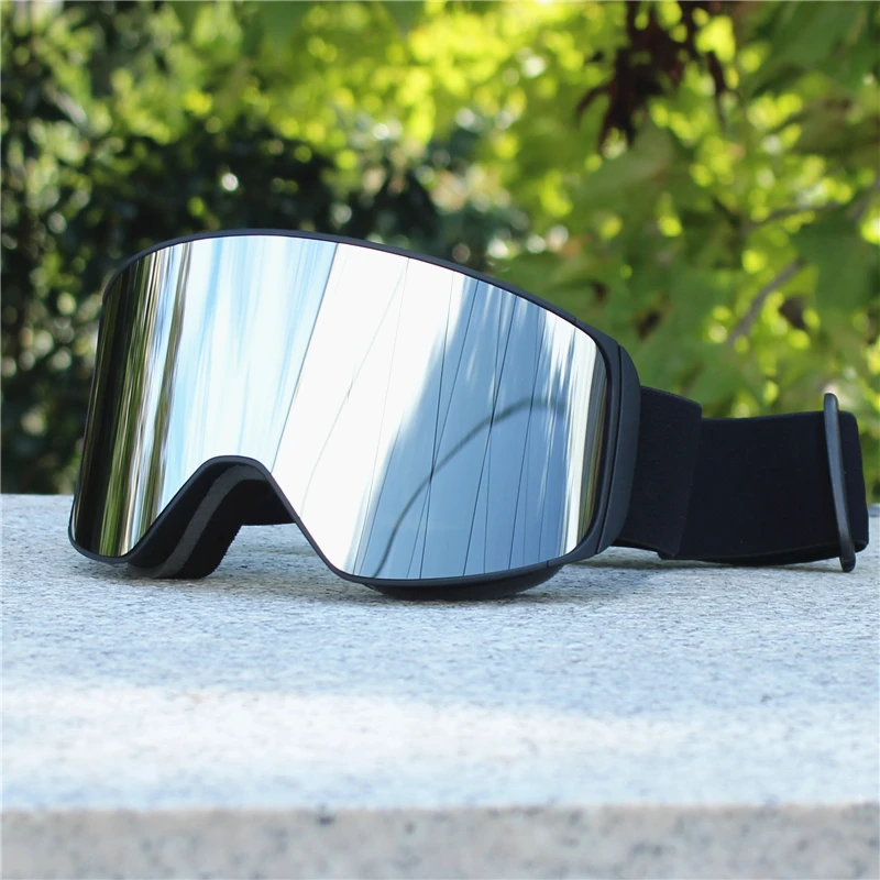Magnetische Linse, Schneebrille, doppelschichtig, beschlagfrei, UV-Schutz zum Skifahren, Snowboarden, hochauflösende Klarheit, Unisex, Skifahren – Detail 17