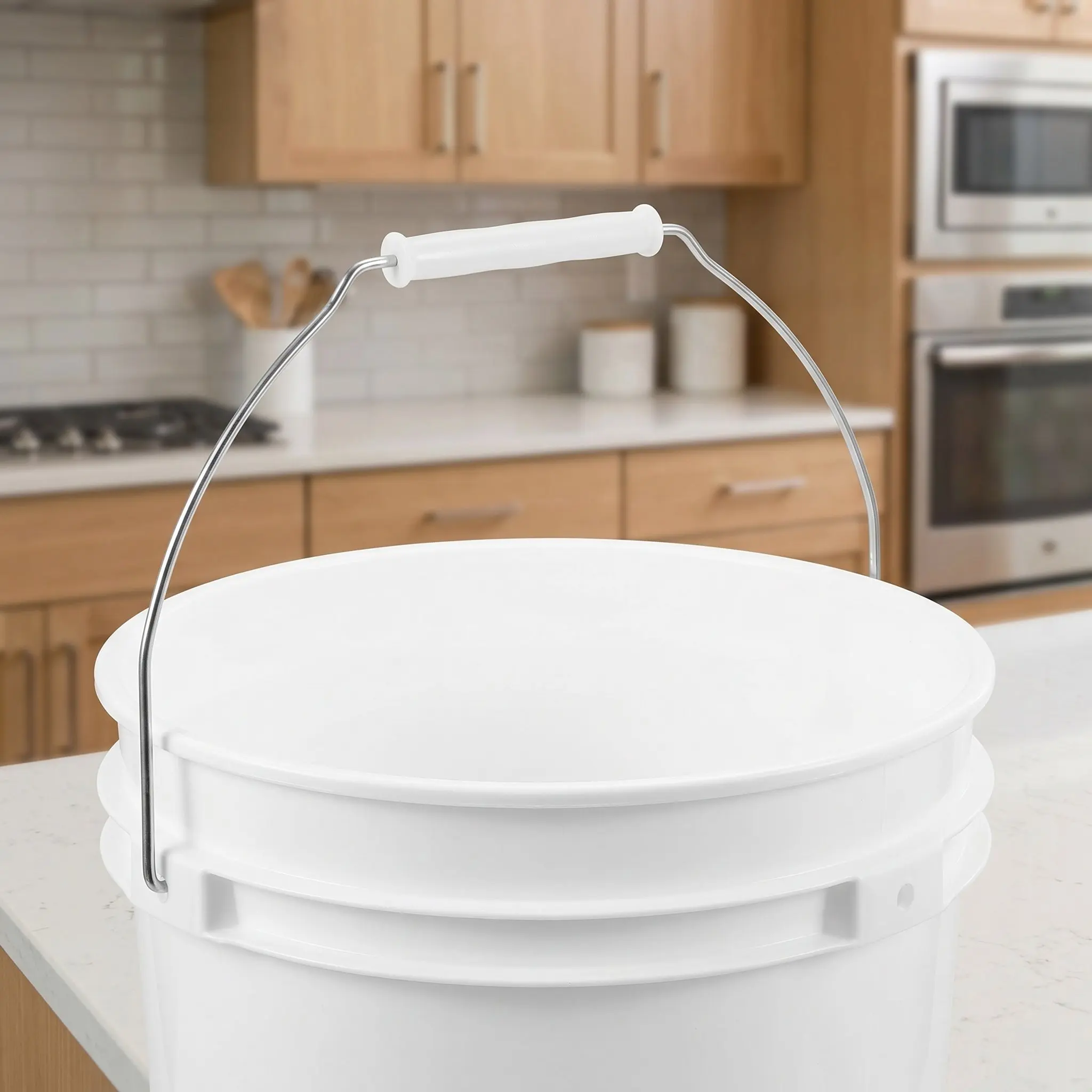 30Pcs Plastic Bucket Handle Replacement Ergonomic Iron Wire Handle Water Bucket Carrier for 5 Liter Storage Mop Paint Utility