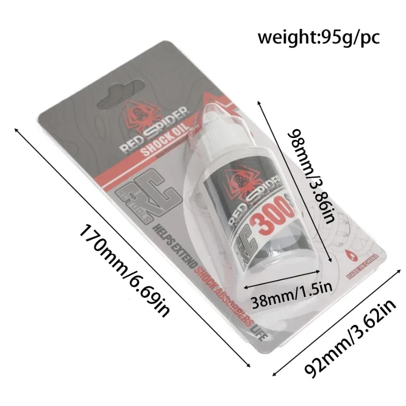 Olej do amortyzatorów samochodów RC 100 300 400 600 800 1000 do modeli RC, crawlerów, driftujących samochodów, ciężarówek, short-course, monster trucków