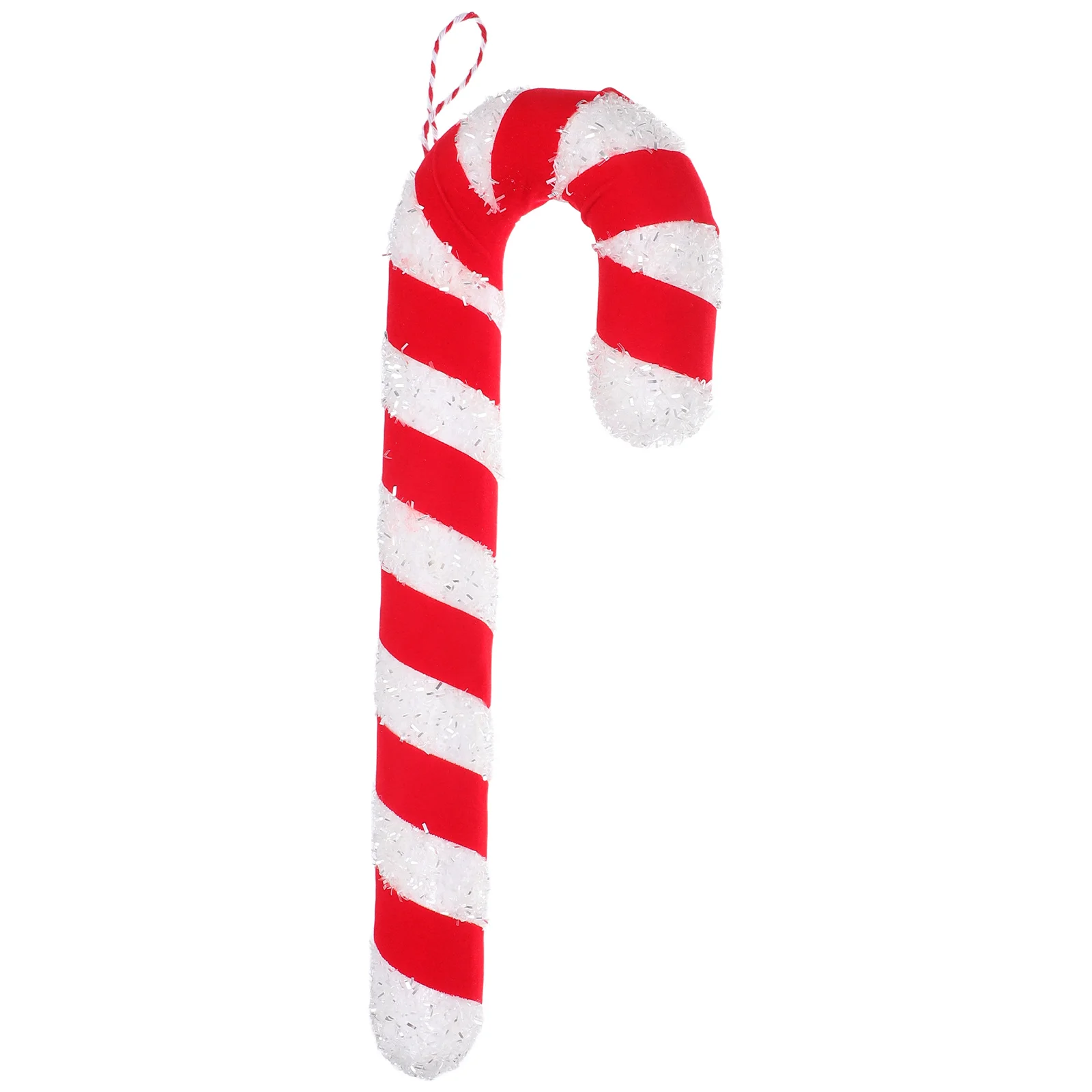 

Large Red White Foam Christmas Candy Cane Hanging Ornament Xmas Holiday Tree Decoration Indoor Outdoor Party Candy Decor