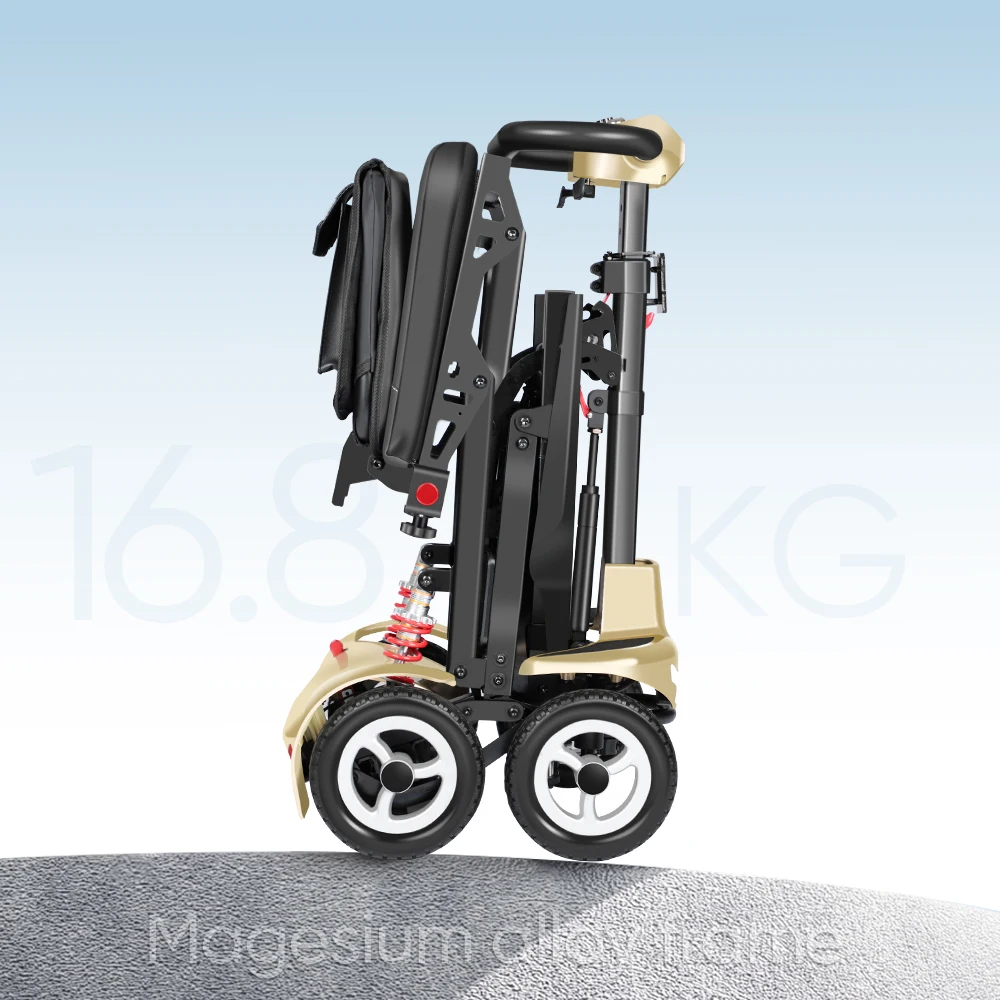 

Four Wheel Light Weight Electric Mobility Scooter Travel Portable Foldable Lightweight Mobility Scooter for Disability