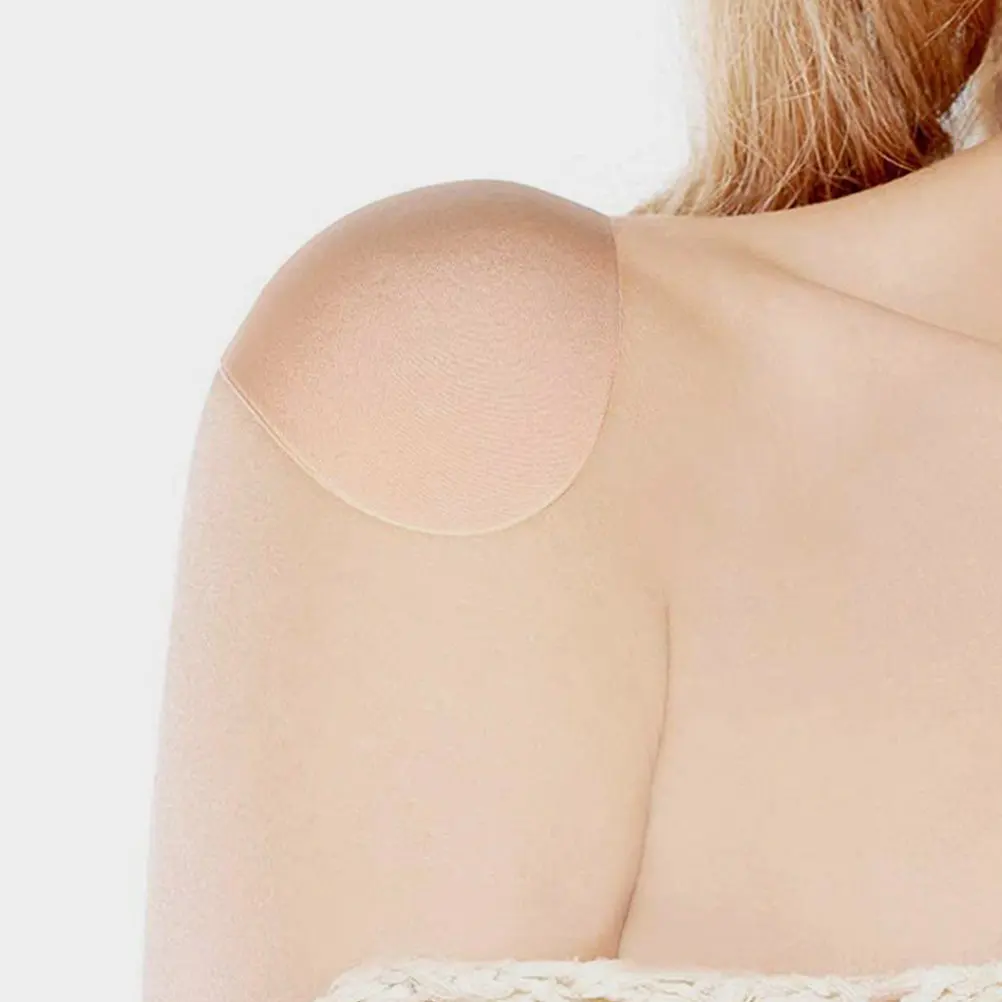 

4Pairs Silicone Shoulder Pads for Women Clothing Washable Reusable Nonslip Invisible Enhancer Portable Easy Use Perfect Shape
